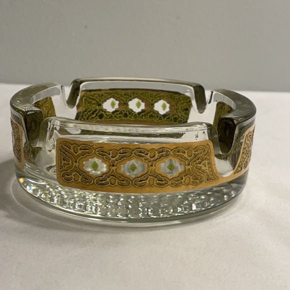 MCM Culver Valencia Ashtray 24kt Gold Overlay - Picture 6 of 7